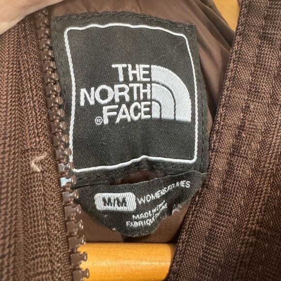 SALE! Brown The North Face Down Hyvent Belted Coat Size M EUC - Picture 9 of 9